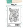 Tampon de fond feuillages d'automne - 10x15cm
