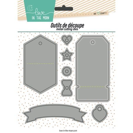 Matrices de découpes - Tags Maker - Love in the Moon Matrices de découpes - Tags Maker - Love in the Moon