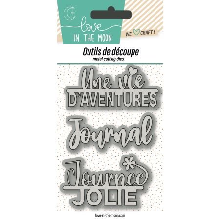 Matrices de découpes - Journal / Vie / Journée - Love in the Moon Matrices de découpes - Journal / Vie / Journée - Love in the Moon
