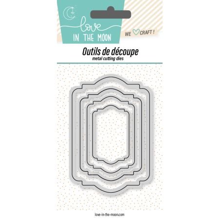 Matrices de découpes - Tag / Etiquette vintage - Love in the Moon Matrices de découpes - Tag / Etiquette vintage - Love in the Moon