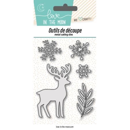Matrices de découpes - Rennes & Flocons - Love in the Moon