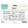 Set de 12 tampons clear Carterie 2 - 10x21cm