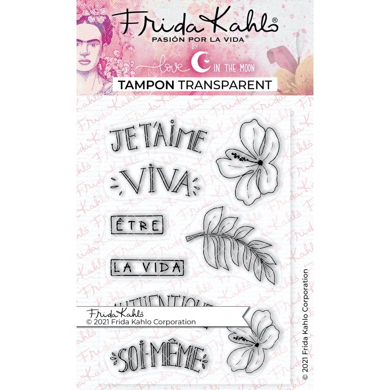 9 Tampons transparents "Viva la Vida" Frida Kahlo®