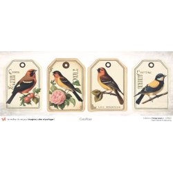 Set papiers Vintage Papers - 6 papiers 30,5x31,5 cm + 6 papiers 12x30,5cm