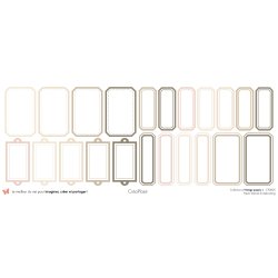 Set papiers Vintage Papers - 6 papiers 30,5x31,5 cm + 6 papiers 12x30,5cm