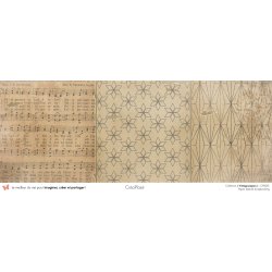 Set papiers Vintage Papers - 6 papiers 30,5x31,5 cm + 6 papiers 12x30,5cm