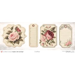 Set papiers Vintage Papers - 6 papiers 30,5x31,5 cm + 6 papiers 12x30,5cm