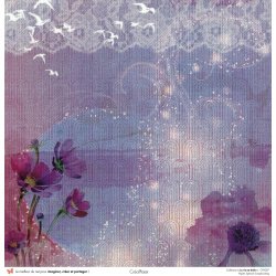 Set papiers La vie est belle - 6 papiers 30,5x31,5 cm + 6 papiers 12x30,5cm