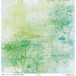 Set papiers La vie est belle - 6 papiers 30,5x31,5 cm + 6 papiers 12x30,5cm