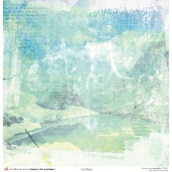 Set papiers La vie est belle - 6 papiers 30,5x31,5 cm + 6 papiers 12x30,5cm