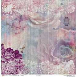 Set papiers La vie est belle - 6 papiers 30,5x31,5 cm + 6 papiers 12x30,5cm