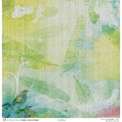Set papiers La vie est belle - 6 papiers 30,5x31,5 cm + 6 papiers 12x30,5cm