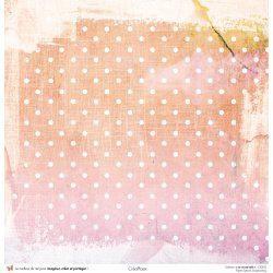Set papiers La vie est belle - 6 papiers 30,5x31,5 cm + 6 papiers 12x30,5cm
