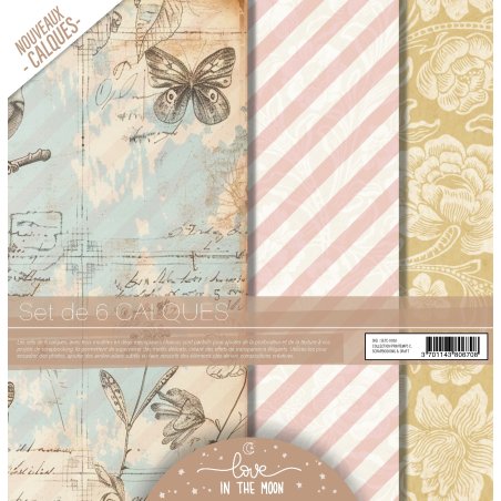 Set de Calques Scrapbooking - Printemps charmant - Love in the Moon Set de Calques Scrapbooking - Printemps charmant - Love in the Moon
