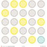 Set papiers Lemon - 6 papiers 30,5x31,5 cm + 6 papiers 12x30,5cm