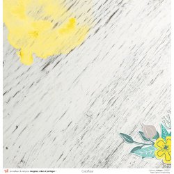 Set papiers Lemon - 6 papiers 30,5x31,5 cm + 6 papiers 12x30,5cm