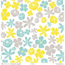 Set papiers Lemon - 6 papiers 30,5x31,5 cm + 6 papiers 12x30,5cm