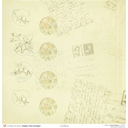 Set papiers Leçon de choses - 6 papiers 30,5x31,5 cm + 6 papiers 12x30,5cm