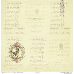 Set papiers Leçon de choses - 6 papiers 30,5x31,5 cm + 6 papiers 12x30,5cm
