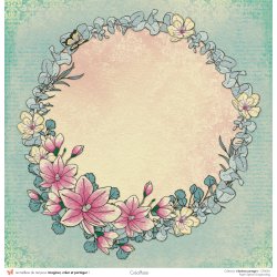 Set papiers Bonheur Partagé - 6 papiers 30,5x31,5 cm + 6 papiers 12x30,5cm