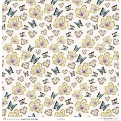 Set papiers Bonheur Partagé - 6 papiers 30,5x31,5 cm + 6 papiers 12x30,5cm