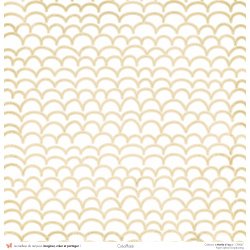 Set papiers Menthe à l'eau - 6 papiers 30,5x31,5 cm + 6 papiers 12x30,5cm