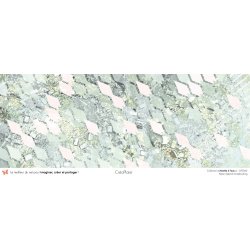 Set papiers Menthe à l'eau - 6 papiers 30,5x31,5 cm + 6 papiers 12x30,5cm