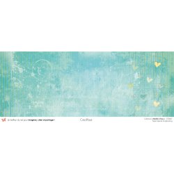 Set papiers Menthe à l'eau - 6 papiers 30,5x31,5 cm + 6 papiers 12x30,5cm