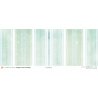 Set papiers Menthe à l'eau - 6 papiers 30,5x31,5 cm + 6 papiers 12x30,5cm