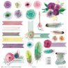 Set papiers Au vert - 12 papiers : 6 papiers 30,5x31,5 cm + 6 papiers 12x30,5cm