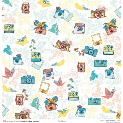 Set papiers Instants précieux - 12 papiers : 6 papiers 30,5x31,5 cm + 6 papiers 12x30,5cm
