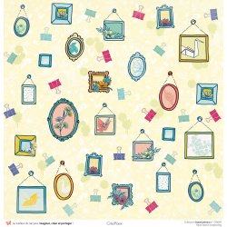 Set papiers Instants précieux - 12 papiers : 6 papiers 30,5x31,5 cm + 6 papiers 12x30,5cm
