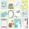 Set papiers Instants précieux - 12 papiers : 6 papiers 30,5x31,5 cm + 6 papiers 12x30,5cm