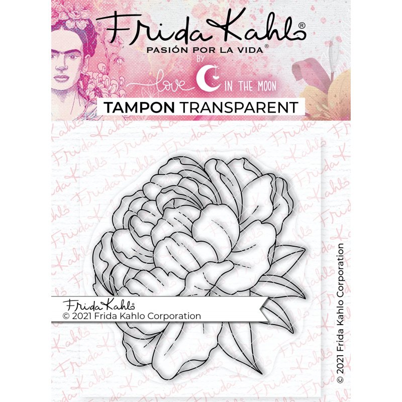 Tampon transparent "Jolie pivoine - 1 " Frida Kahlo®