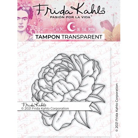 Tampon transparent "Jolie pivoine - 1 " Frida Kahlo®