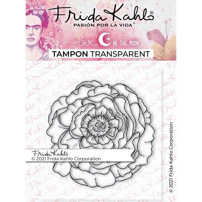 Tampon transparent "Jolie pivoine - 2 " Frida Kahlo®