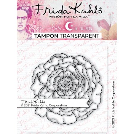 Tampon transparent "Jolie pivoine - 2 " Frida Kahlo®