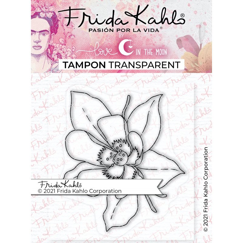 Tampon transparent "Mélancolique ancolie - 3 " Frida Kahlo®