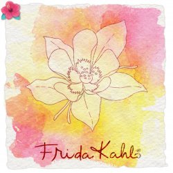 Sello transparente "Aguileña melancólica - 3" Frida Kahlo®