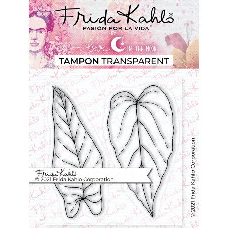 2 sellos transparentes "Hojas Tropicales - 2" Frida Kahlo®