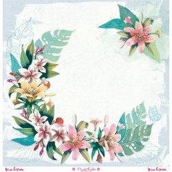 Set de 12 papiers de scrapbooking "Viva la Vida" Frida Kahlo