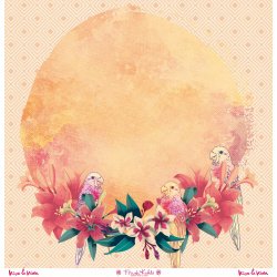 Set de 12 papiers de scrapbooking "Viva la Vida" Frida Kahlo
