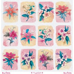 Set de 12 papiers de scrapbooking "Viva la Vida" Frida Kahlo
