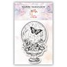 Sello - Mariposas vintage y escritura