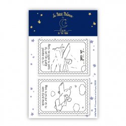 2 tampons transparents "le ciel" - Le Petit Prince