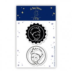2 tampons transparents "Macaron Petit Prince" - Le Petit Prince