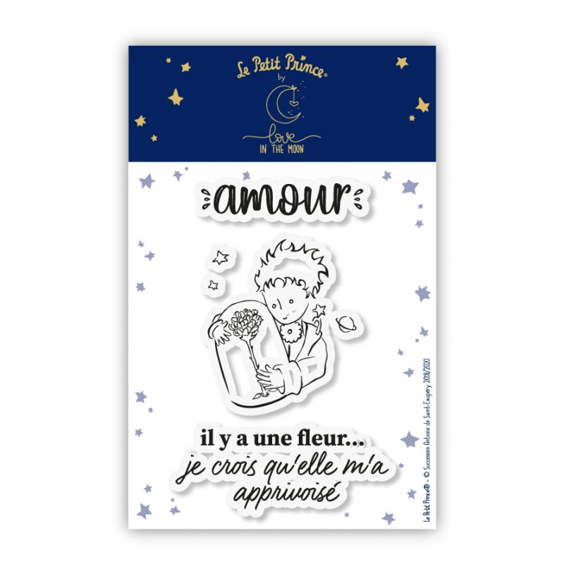 3 sellos transparentes "Amor" - El Principito