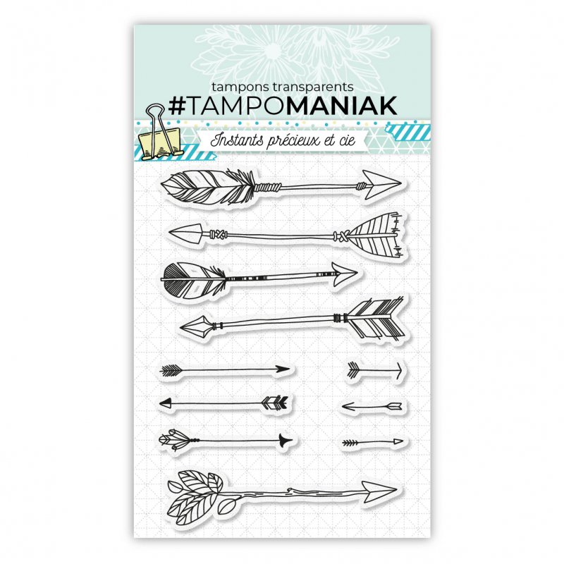 Tampon fleches 2 - 10x15cm