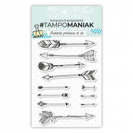 Tampon fleches 2 - 10x15cm
