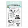 Set de 12 tampons clear Avec des paillettes... - 10x15 cm